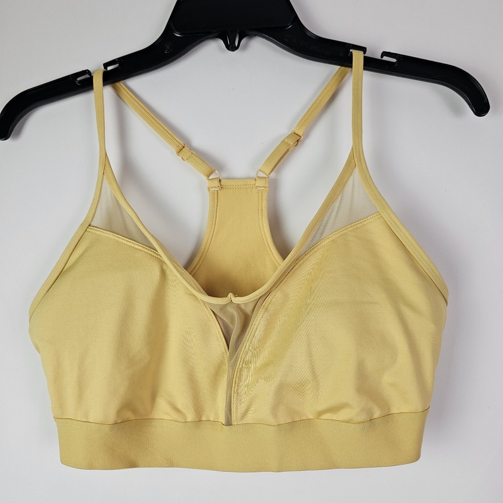 Victoria's Secret Pink Active Ultimate Lightly Lined Sport Bra M DD Yellow